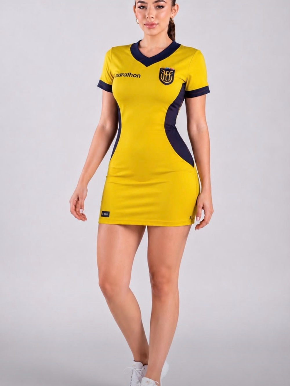 Vestido/ Yellow ECUADOR🇪🇨 Sporty Bodycon Dress
